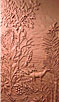 ornamental design clay relief for fireplace