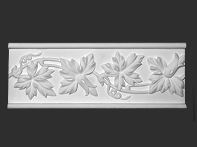 Vine Flower-Leaf Design. Plaster