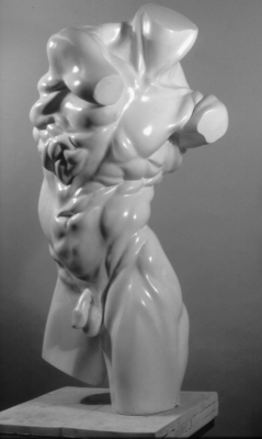 large male torso sculpture