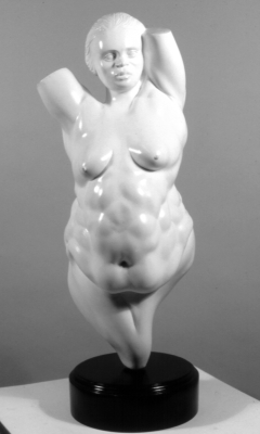 female figure plaster sculpture