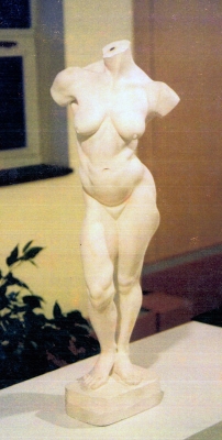 female figure 2 plaster sculpture