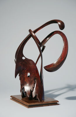 The Family, abstract wood sculpture, large 