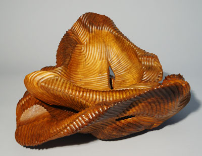 Nothing, 2010, abstract wood sculpture 4, large