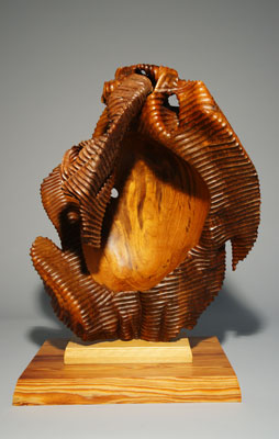 Bird, 2010. Wood (teak). H. 12" x W. 23" x D. 17"