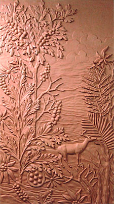 Ornamental Design for Fireplace (Relief) Clay. 4 feet x 6 feet